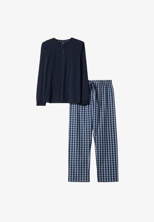OVS, PYJAMAS WITH GRANDAD COLLAR, REGULAR FIT SET - Pigiama - navy blue