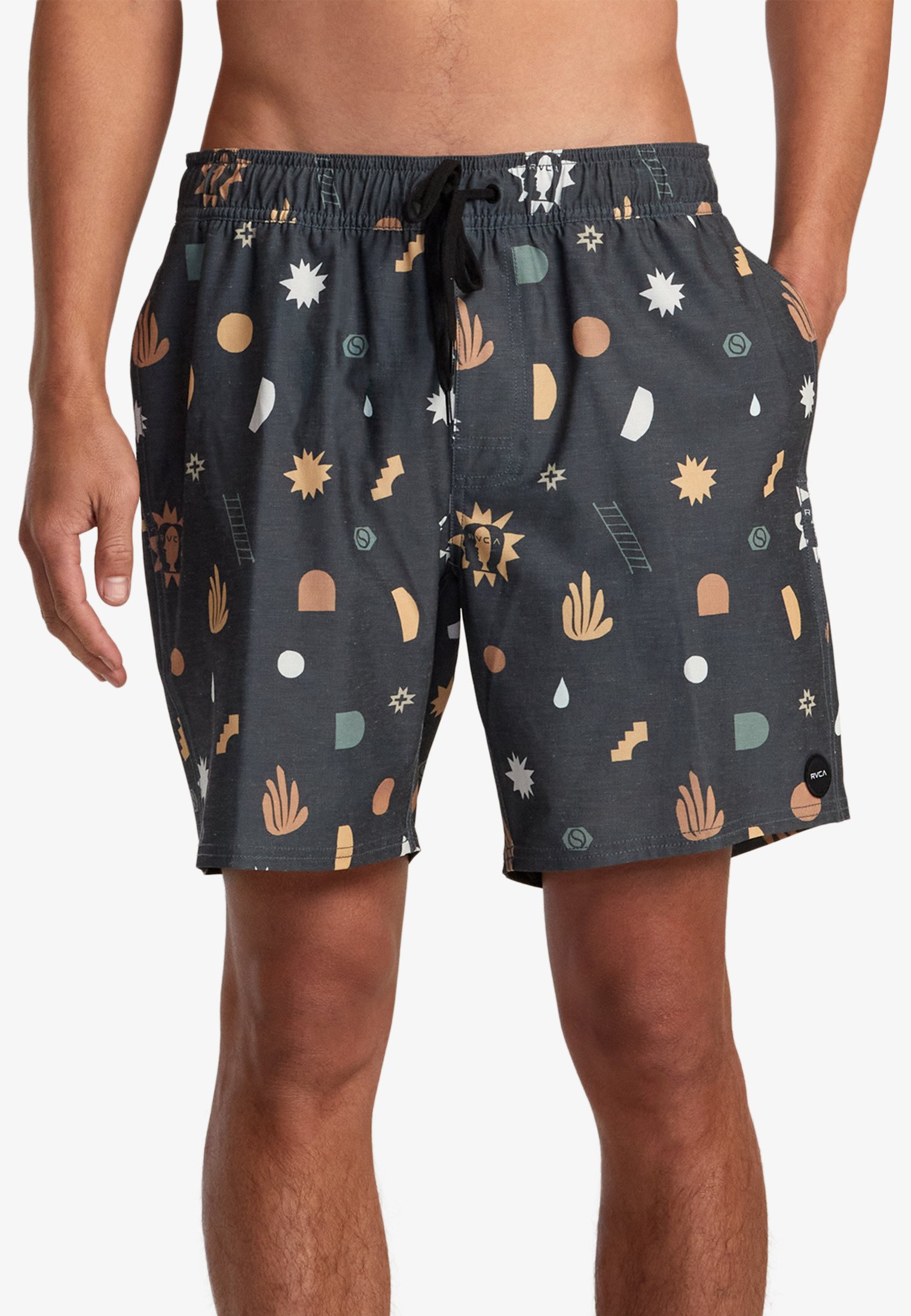 Rvca Short De Sport Noir Femme RVCA ELASTIC Short De Bain Black/noir ZALANDO