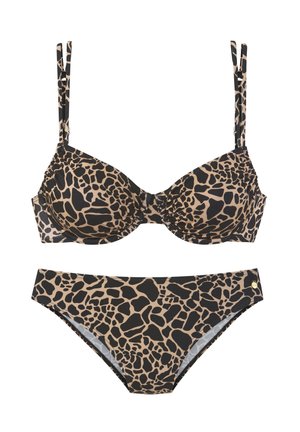 SET - Bikini - schwarz-gold