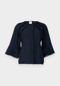CASSIE SHEER FRINGES - Bluse - dark sapphire