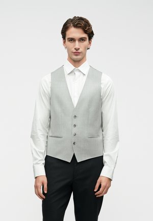 HUGE - Obleková vesta - silver coloured