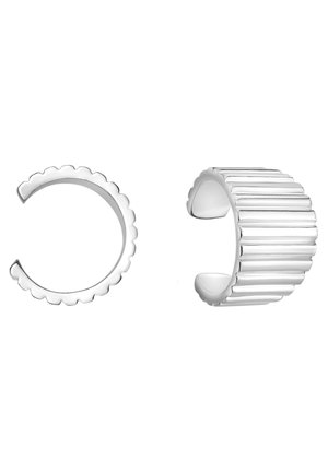 RIBBED - Ohrringe - silver coloured