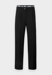 LOGO WAISTBAND PANT - Kelnės - black
