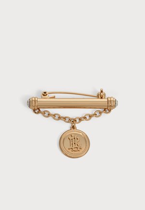 Lauren Ralph Lauren, BOX PIN LOGO COIN - Брошка - gold-coloured