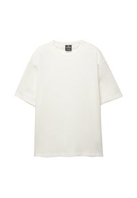 SHORT SLEEVE TEXTURED WEAVE - T-paita - white