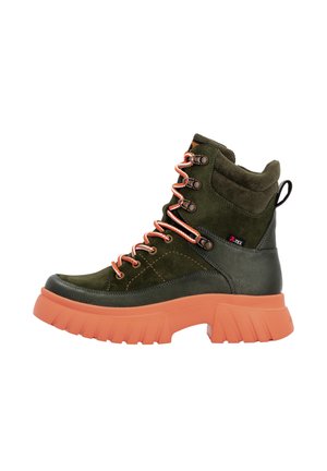 Bottines à plateau - khaki glutorange