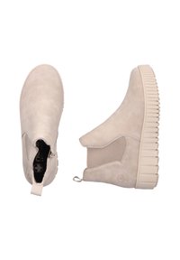 Rieker CHELSEA - Bottines à plateau - beige
