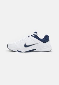 Unselected, white/midnight navy/metallic silver