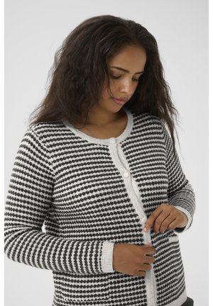 Kaffe Curve ELANNA - Jopica - light grey m black structure