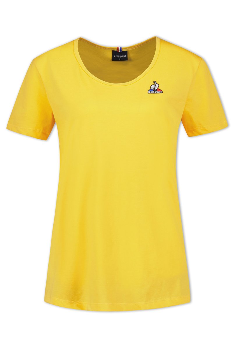 Le Coq Sportif T-shirt basic geel