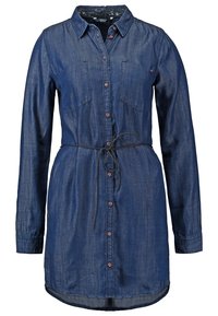 ONLY Robe en jean - dark-blue denim
