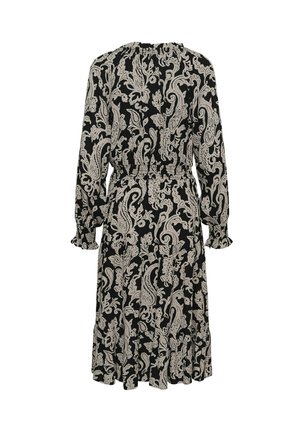 Cream, CRLUCY LONG PRINT DRESS - Maxikjoler - pitch black paisley