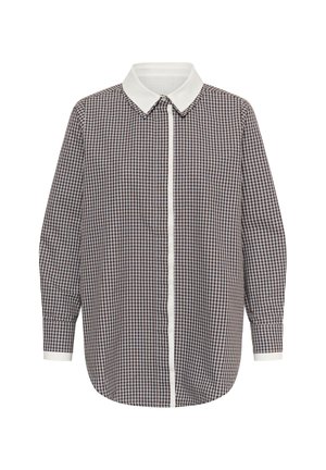 Culture, CUJINA SHIRT - Πουκαμίσα με κουμπιά - coffee bean check