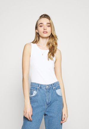 PIECES Maglietta da Donna PCOLLINE SL Lace Top Noos BC Cloud