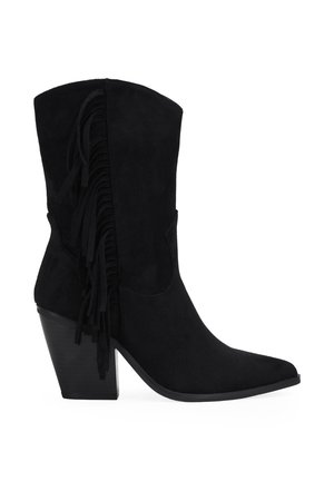TACÓN CON FLECOS - Botas de tacón - black