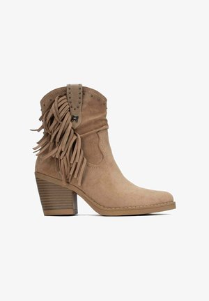 Refresh, BOTIN DE MUJER CON TACÓN - Botines camperos - beige