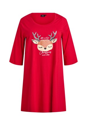 MIT WEIHNACHTSMOTIV - Noční košile - haute red deer