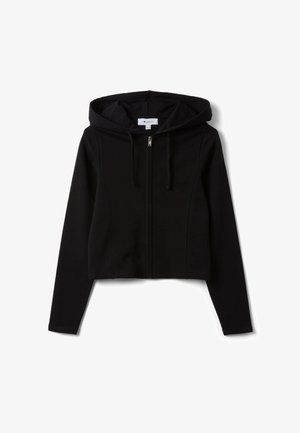 B.ANGEL, FULL-ZIP HOODIE WITH FITTED CUT - Sudadera con cremallera - black