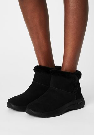 Skechers GO WALK ARCH FIT - Platform ankle boots - black