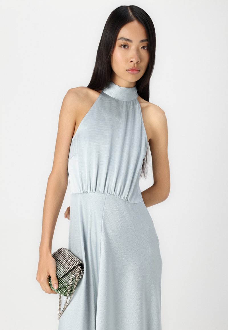 princess polly baby blue dress Royal Blue Maxi Dress With Pearl Open Back