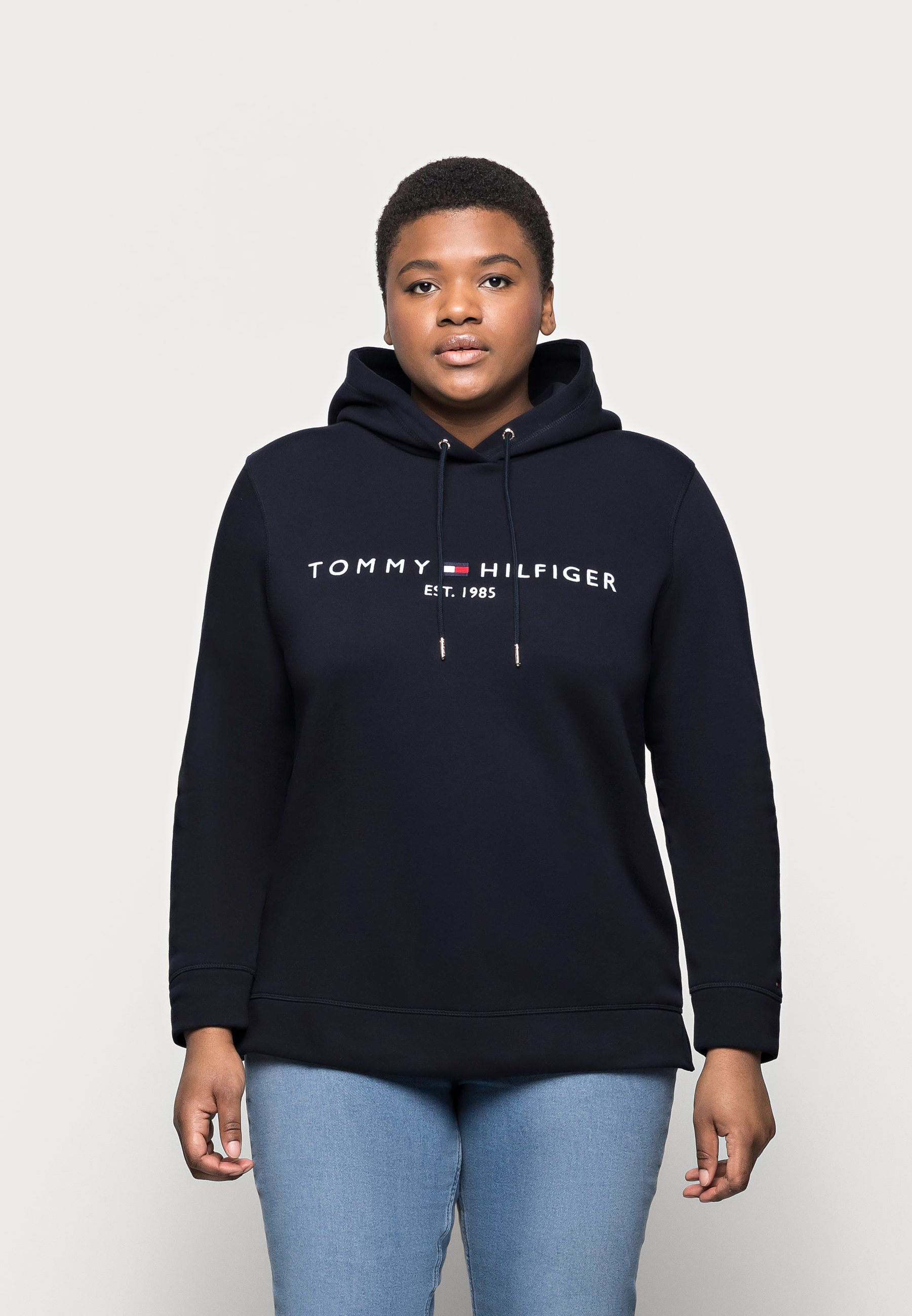 Hoodie blue REGULAR Hilfiger Curve HOODIE - Tommy -