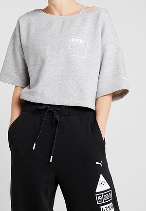 Mikina - mottled light grey