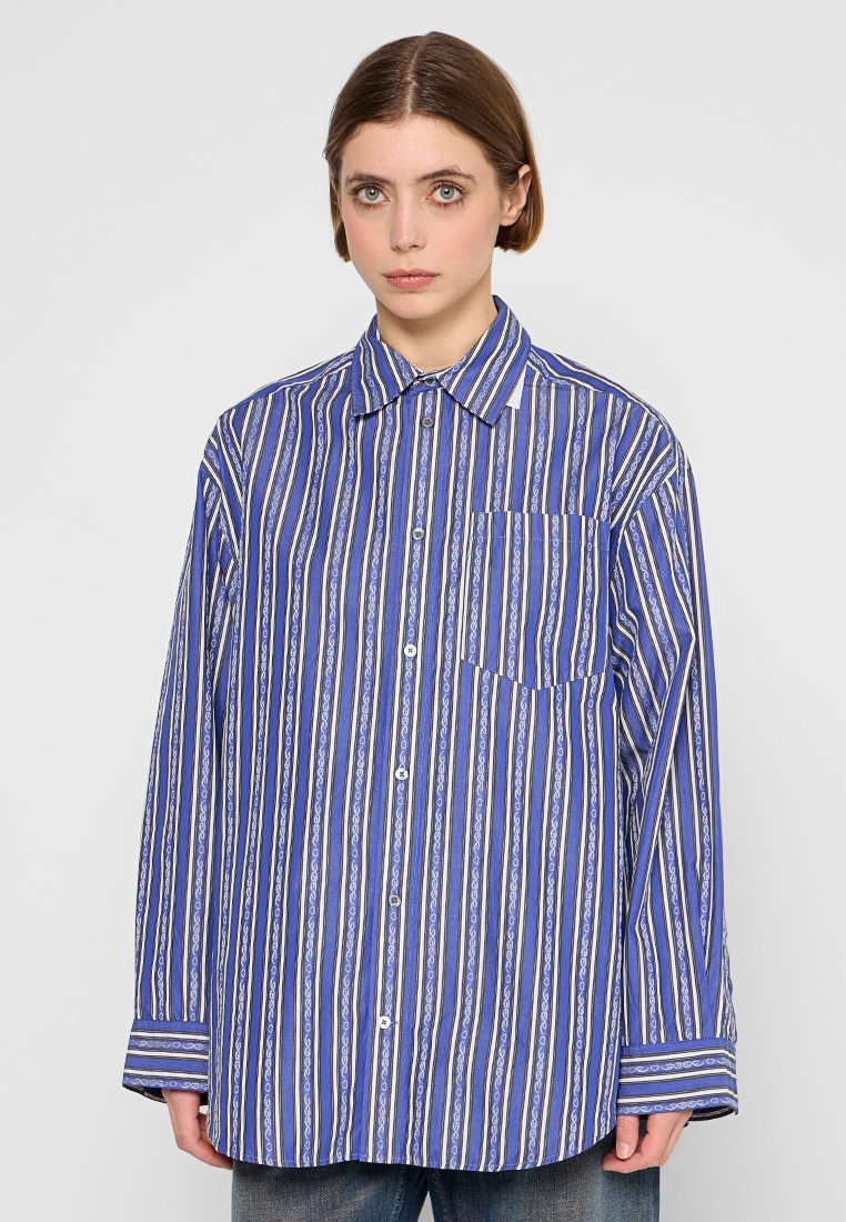 WOOD WOOD Overhemdblouse donkerblauw