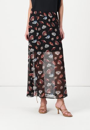 ONLY ONLASTA LIFE SKIRT - Maxi skirt - black