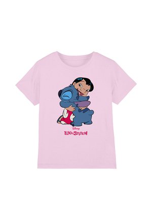 Disney LILO AND STITCH 90S HUG - Print T-shirt - pink