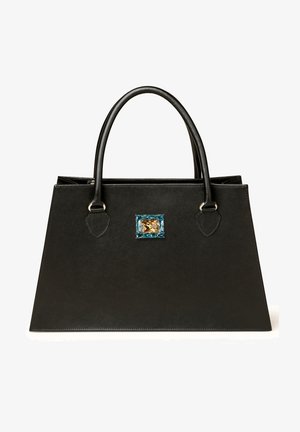 MIRANDA - Handbag - schwarz/blau/gold