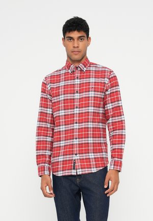 CHECK SHIRT - Camicia - terracotta red