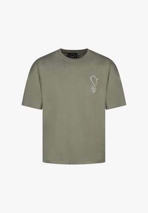 T-shirt imprimé - kaki
