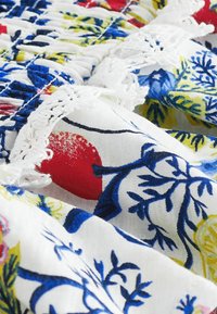 Next RUFFLE - REGULAR FIT - A-Linien-Rock - white fruit print