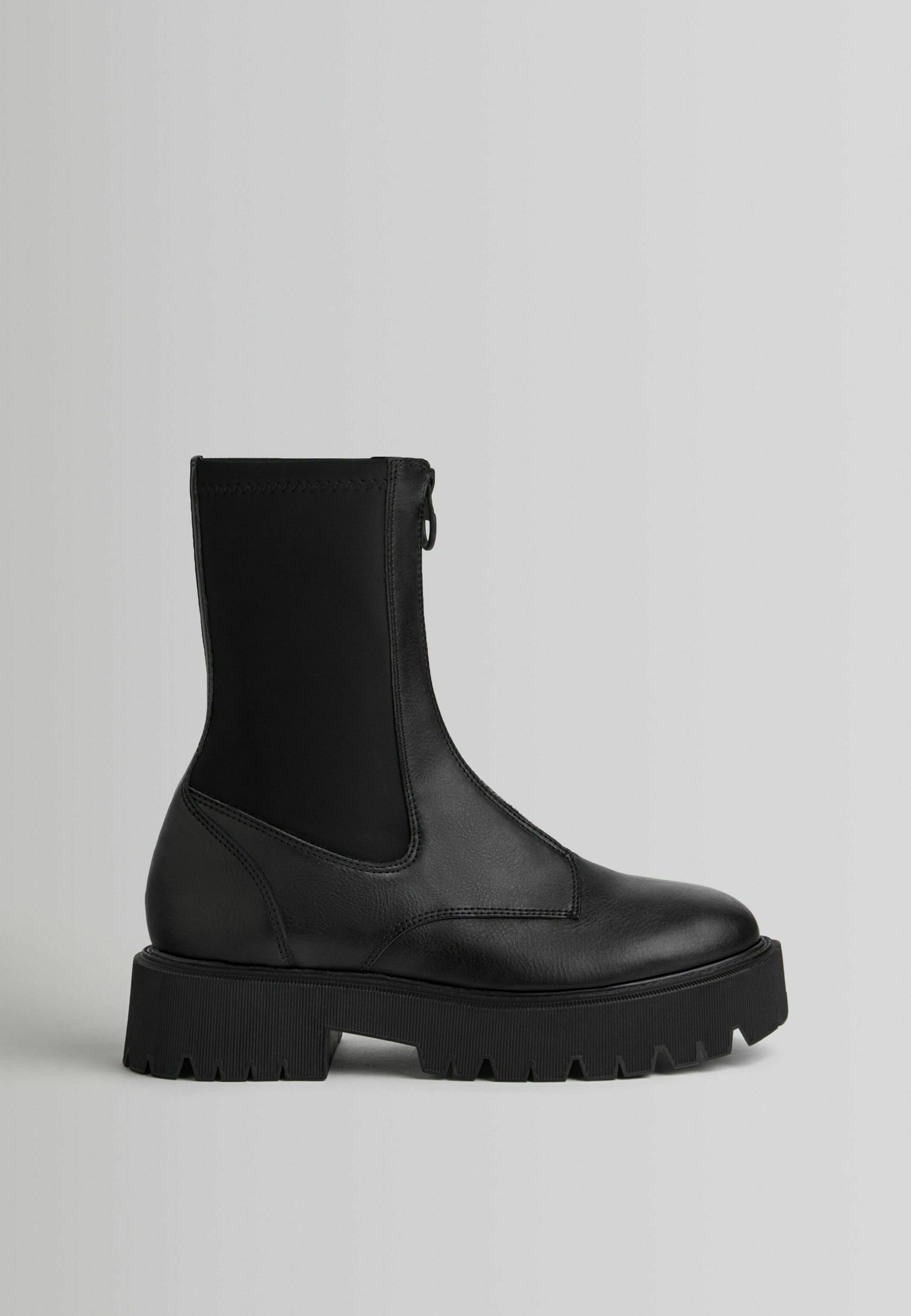 Ankle Boots Zara Stiefeletten Mit Reissverschluss Vorne Think