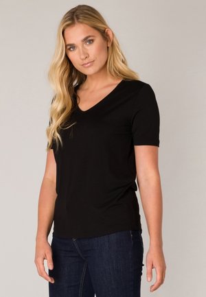 BASE LEVEL YANIC - T-shirt basic - black