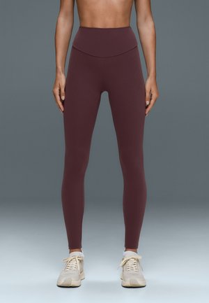 OYSHO, COMFORTLUX ANKLE-LENGTH LEGGINGS 31320226 - Legging (type pantalon) - burgundy