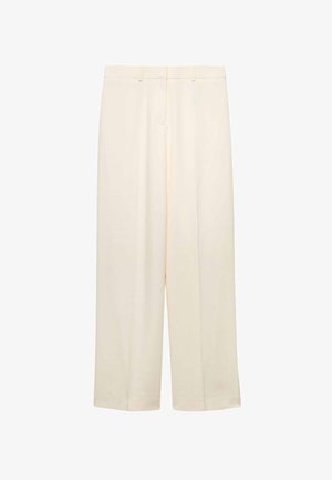 Marks & Spencer, ULTIMATE PLEAT FRONT STRAIGHT LEG TROUSERS. - Stoffhose - ivory