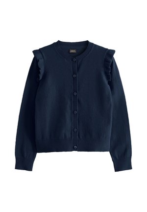 Next, RICH FRILL SHOULDER STANDARD - Kardigan - navy blue