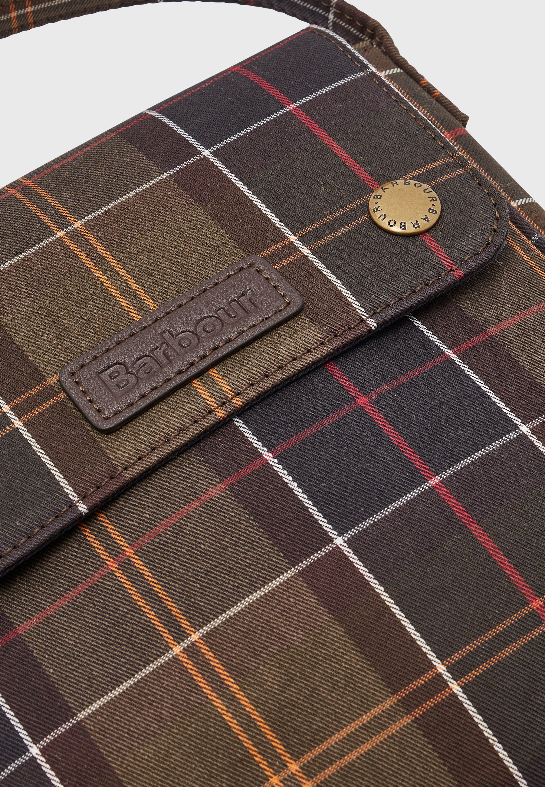 barbour tartan tote bolsa