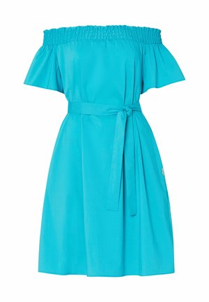 LIU JO, LIU JO SHORT DRESS WITH BARDOT NECKLINE - Robe de jour - blue