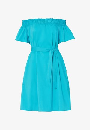 LIU JO, LIU JO SHORT DRESS WITH BARDOT NECKLINE - Robe de jour - blue