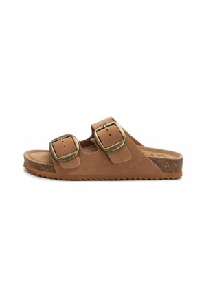 Sandalias planas - camel
