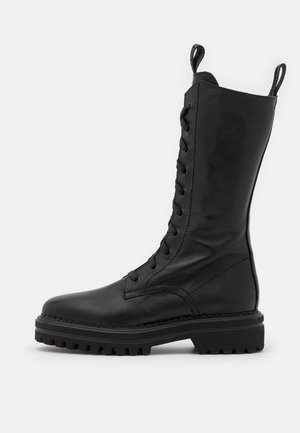 Botas con cordones - black