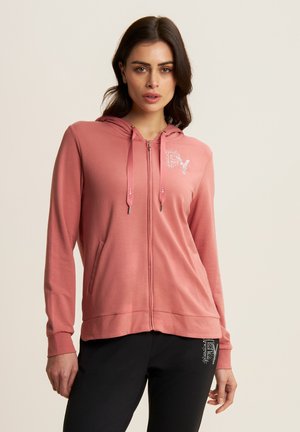 Freddy CAPPUCCIO E CON LOGO IN STRASS - Sudadera con cremallera - light mahogany