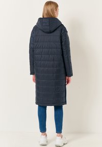 Jimmy Key LOOSE FIT HOODED MIDI - Cappotto invernale - dark blue