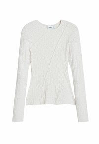 Pikkade varrukatega topp - white