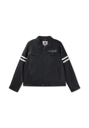 Ed Hardy, Kunstlederjacke - black