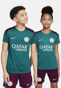 Nike Performance PARIS ST GERMAIN STRIKE TOP UNISEX - Club wear - geode teal geode teal bordeaux guava ice