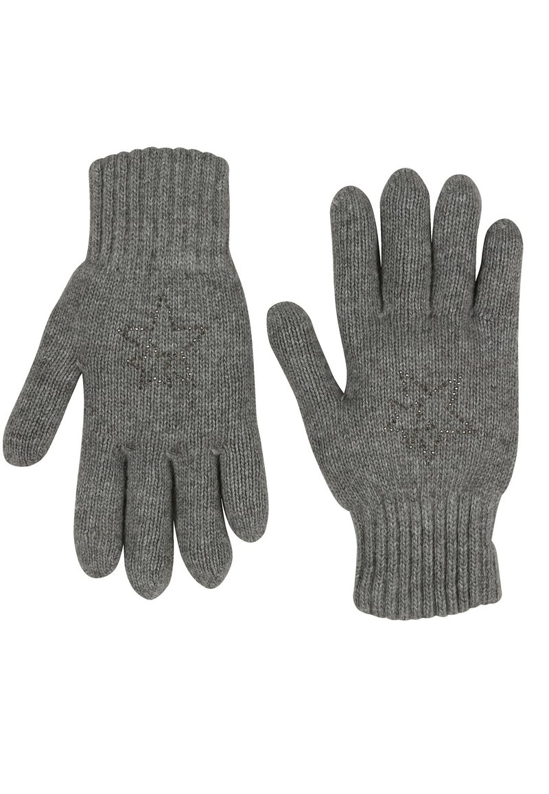 Damen Fäustlinge | MIAMODA Fingerhandschuh grau - PJ46701 Damen Fäustlinge | MIAMODA Fingerhandschuh grau - PJ46701
