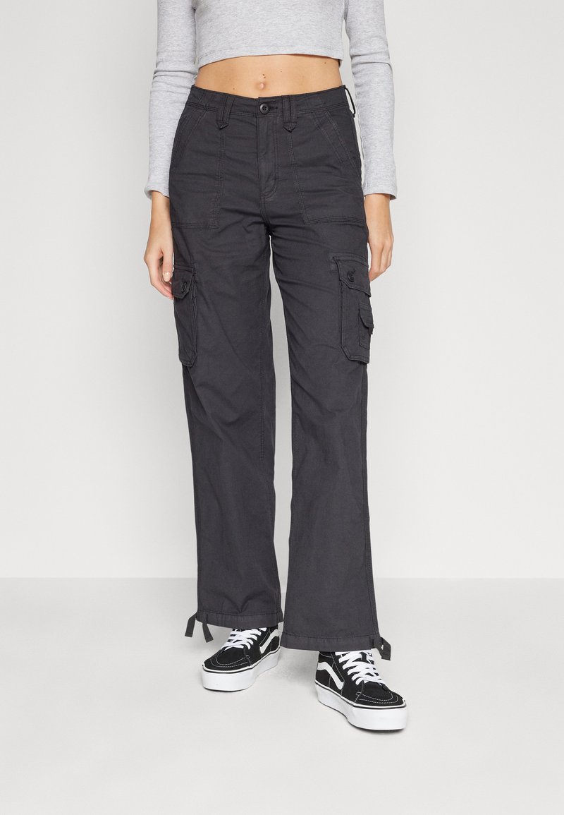 American Eagle BAGGY Cargo trousers black Zalando.ie